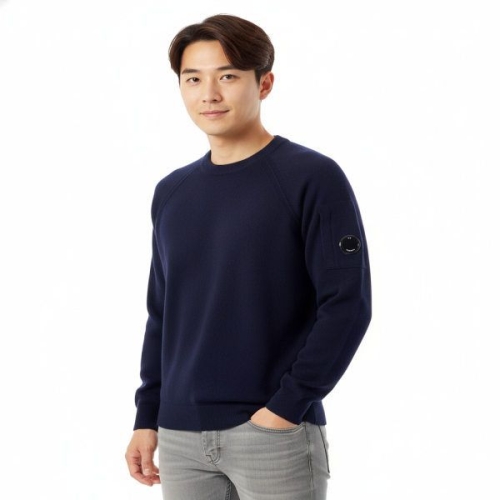 CP컴퍼니 CP COMPANY Crew Neck In Lamswool Knit 19CMKN040A 110149A 888 크루넥 램스 ..
