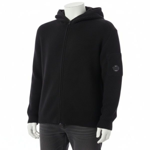 CP COMPANY Fleece Knit Hooded Full Zip Sweater 19CMKN258A 006170A 888 플..