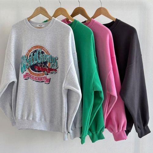 아이우먼 빅사이즈티 V890L512 빈티지월드챔스맨투맨 MC