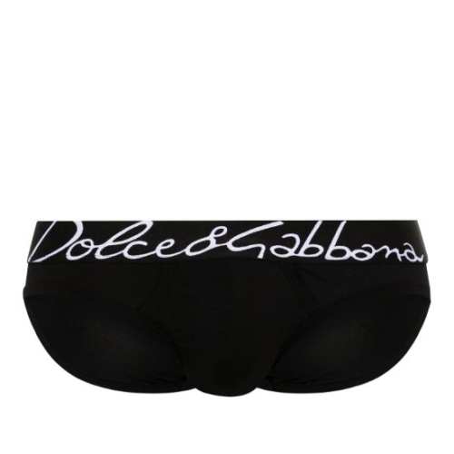 돌체앤가바나 Dolce Gabbana 로고 웨이스트 미드라이즈 브리프 M3F31JONP20 N0000 T