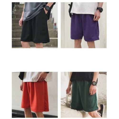 남성 허리밴딩 무지 반바지 신축성 좋은 편한 여름 5부 바지 7컬러 WFJ5PFQ