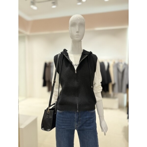 스위트숲 후드 짚업 니트베스트 SBBVK309