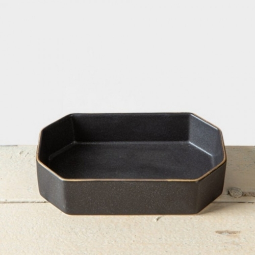 이진 다이아 무광 도시락 접시 17cm