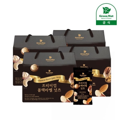 그린너트 프리미엄 블랙라벨 넛츠 세트 21g 20개입