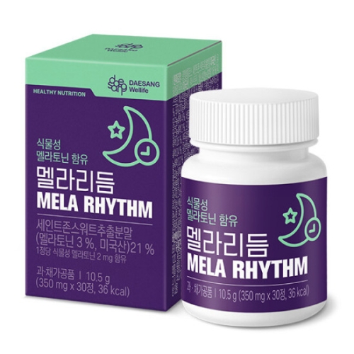 대상웰라이프 식물성 멜라토닌 멜라리듬 30정