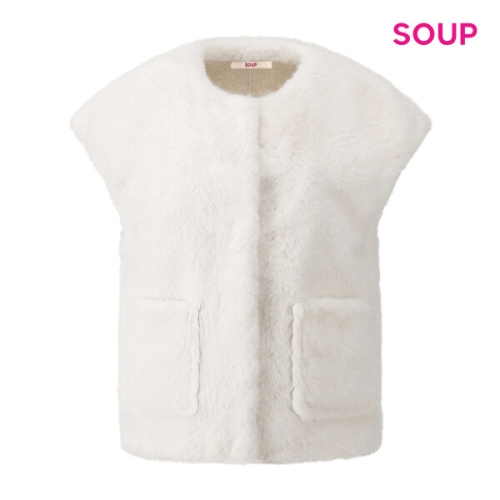 스위트숲 소프트 퍼 포켓 베스트 S5CVE04