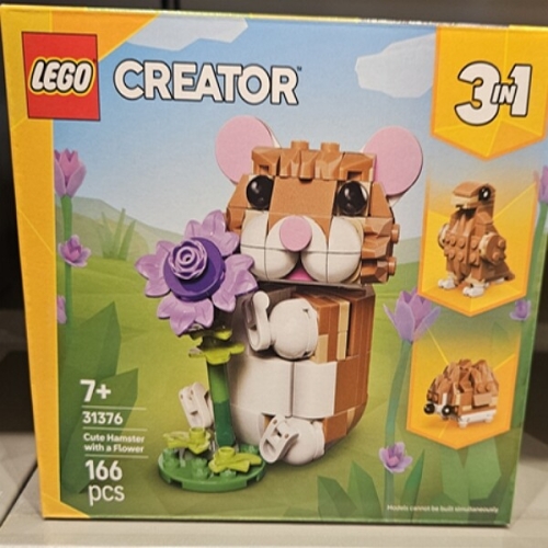 귀여운 햄스터와 꽃 (31376)