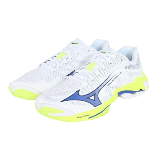 미즈노  배구화 웨이브 라이트닝 엘리트 2E 화이트 옐로우 V1GA260039