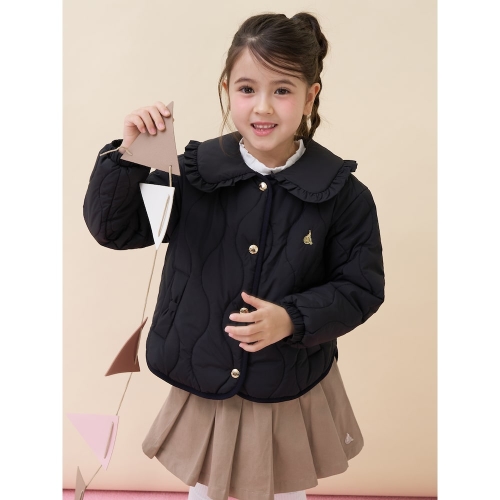 빈폴키즈 여아 러블리 패딩 점퍼 블랙 BI6138G025