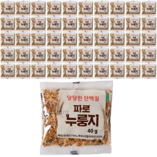 청정팜  당당한 단백질 파로 누룽지 40g