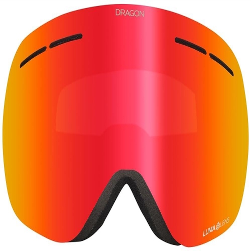 드래곤 X1S 스노우 스포츠 고글 아이콘 프레임 Lumalens 레드 이온 렌즈 169947