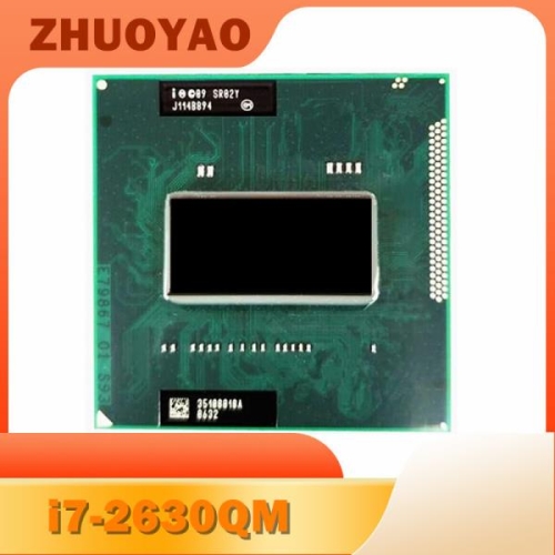 코아 i7-2630QM CPU 프로세서 i7 SR02Y 2.0 GHz 6M 45W 소켓 G2 rPGA988B 한개옵션0