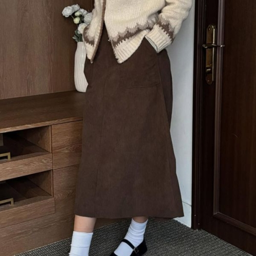 아이우먼 에이치코듀로이스커트 YPV920M512 빅사이즈