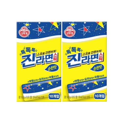 오뚜기 톡톡톡 진라면 스틱 순한맛 50g(5gx10입)