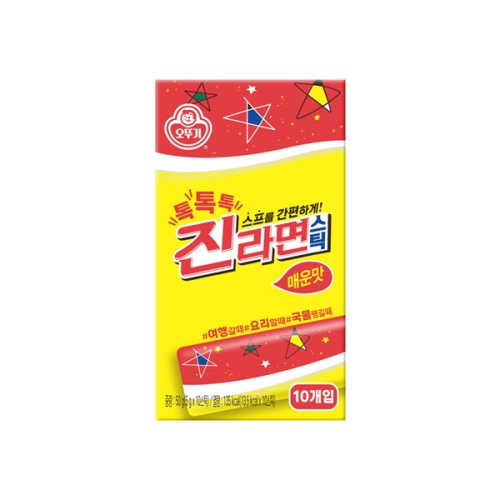 오뚜기 톡톡톡 진라면 스틱 매운맛 50g(5gx10입)