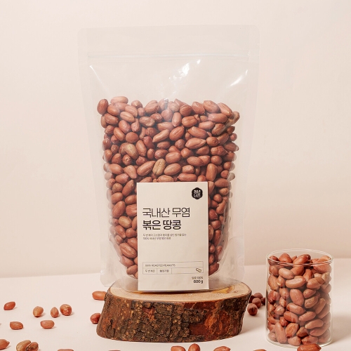 전라도청년 청년너츠 무염 볶은 땅콩 600g
