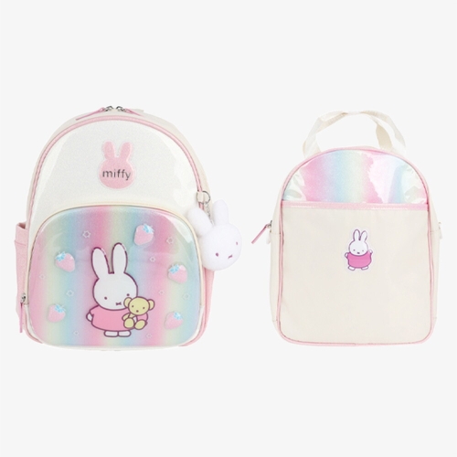 윙하우스 미피 레인보우 책가방 세트 MF0005_IVORY