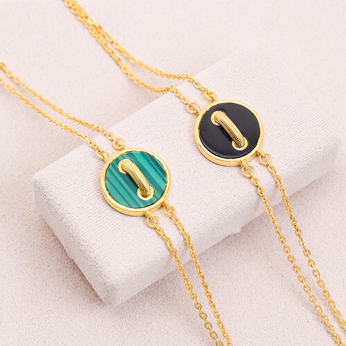 혼골드모아 골드모아 순금 [원석 버튼] 팔찌 11.25g