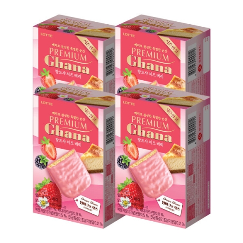 롯데제과  프리미엄 가나 랑드샤 치즈 베리 91g