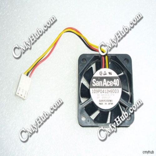 산요  DENKI 109P0412H9D03 DC12V 0.07A 4010 4CM 40mm 40X40X10mm 3Pin 냉각 팬용 팬