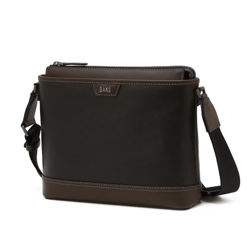 닥스 로고장식 소가죽 크로스백_DBBA6E042BK