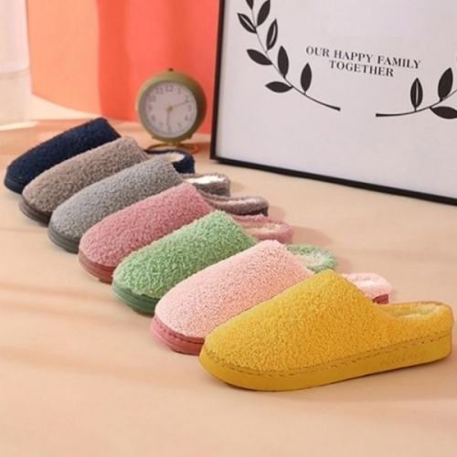 파스텔 겨울 방한 털실내화 사무실 거실화 층간소음_24028336