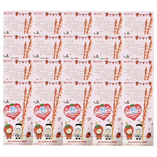 롯데제과  스친소 빼빼로 스트로베리 밀크 37g