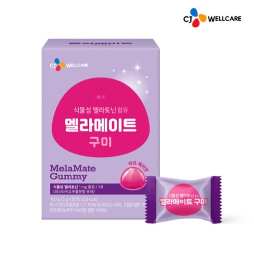 CJ웰케어 닥터뉴트리 식물성 멜라토닌 함유 멜라메이트 구미 50구미