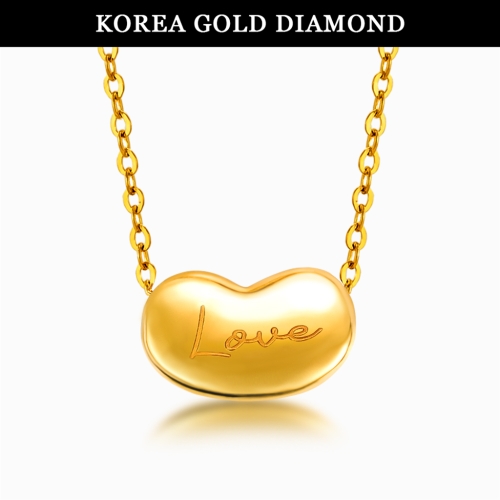 한국금다이아몬드  리앙 콩 목걸이 1.705g