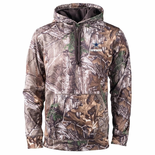 챔피온 143287 Dunbrooke 남성용 Realtree 카모 미네소타 바이킹스 테크 플리스 풀오버 후디 _tok23 S 워싱..