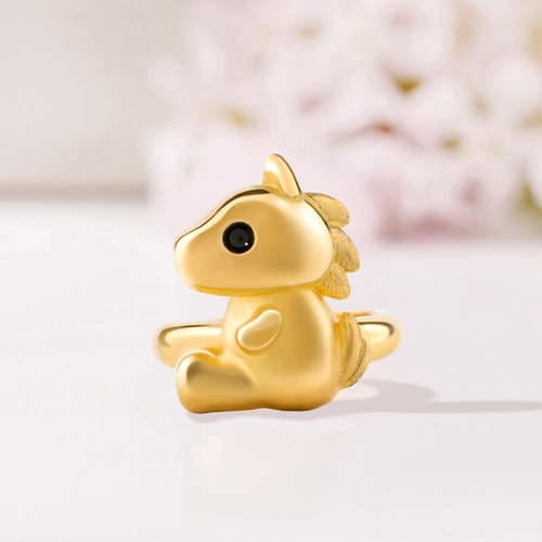 뽀르띠  붉은 말 돌반지 3.75g