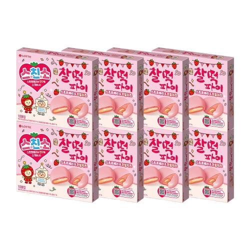 롯데제과  찰떡파이 스트로베리 크림치즈 250g