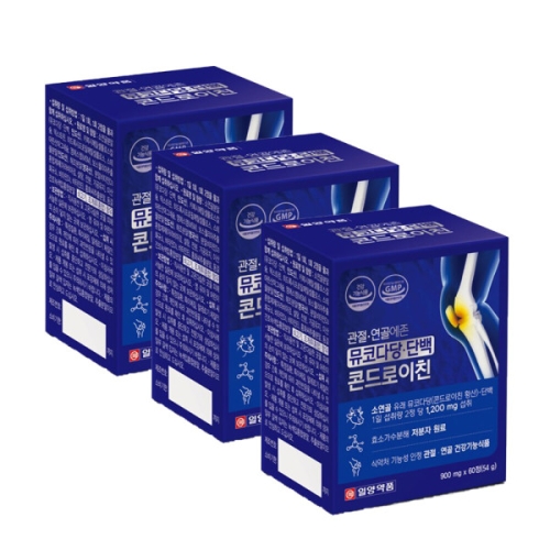 일양약품 관절 연골에존 뮤코다당 단백 콘드로이친 900mg 60정