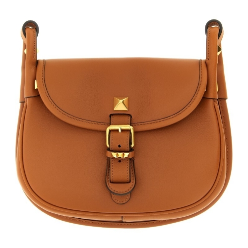 발렌티노 플라뇌즈 스몰 스터드 가죽 숄더백 W2B0T08FEF REN