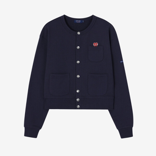 세인트제임스 Bon Bon Heart Cardigan ASJF261KR05-NVY