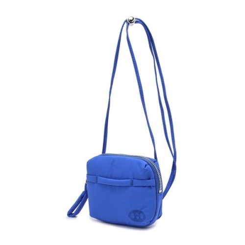 헤지스 여행 PUPPY 블루 나일론 패딩 투포켓 파우치 겸 크로스백 HIWA4FH14B2