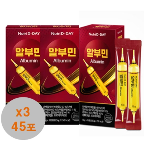 뉴트리디데이 마시는 알부민 15g 15포