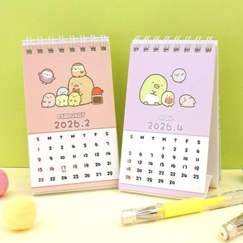 플라잉웨일즈  2026 스미코구라시 탁상용 미니 캘린더