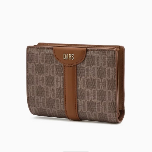 닥스 여성 세인트바넷 브라운 DD패턴 반지갑 DCWA6E803W2