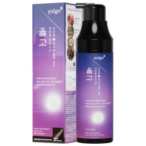 율고 자연을 담은 시간 염색샴푸 흑갈색 200ml