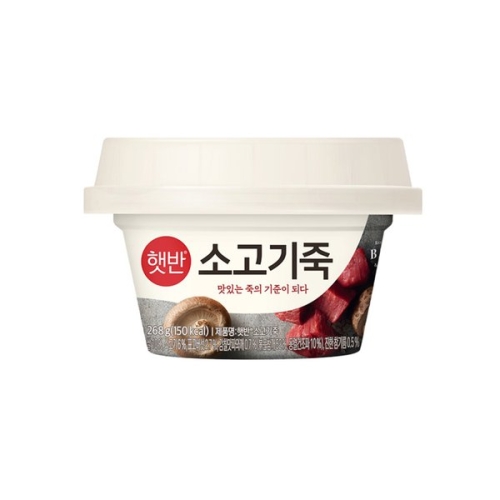 CJ제일제당  햇반 소고기죽 268g