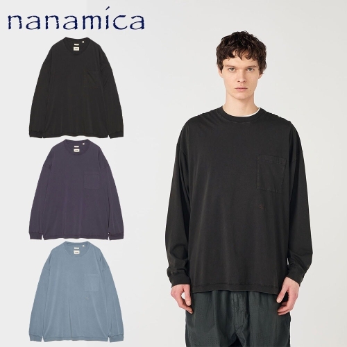 나나미카 OOAL L/S Pocket Tee 롱 슬리브 포켓 긴팔 티셔츠 3컬러 S26ST015