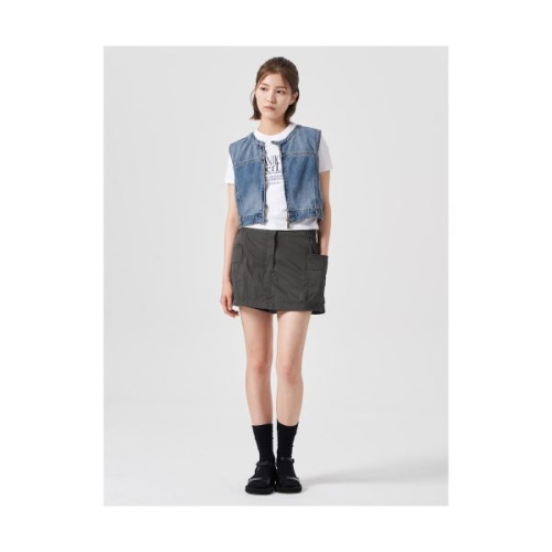 에잇세컨즈 포켓 치마바지 카키 324825LY2H 210903