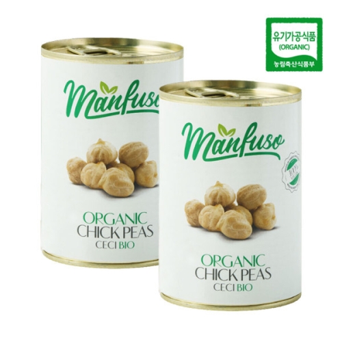 멘푸소 유기농 병아리콩 통조림 400g