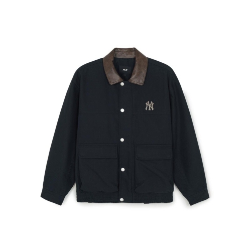 MLB 3AJPB0161-50BKS 공용 베이직 워싱 워크자켓