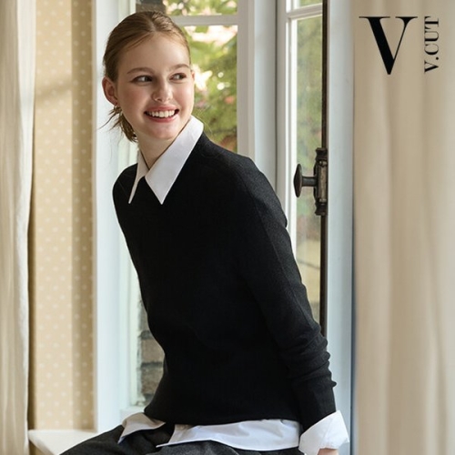 브이컷 여성 매직텐션 홀가먼트 니트 3종