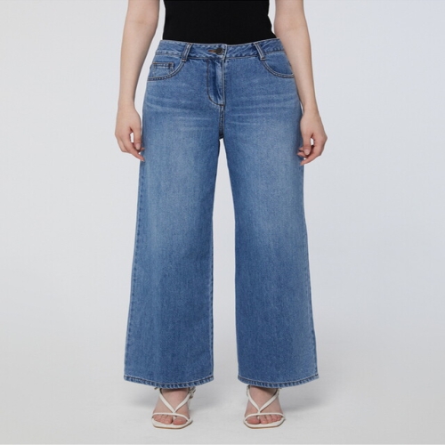 질스튜어트 여성 스테디셀러 블루 워싱 면 데님팬츠 WJPA5B720B2