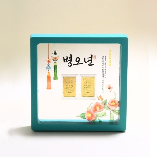 골드퀸즈  24K 순금 병오년 새해 액자 기프트 특별 선물_0.05g