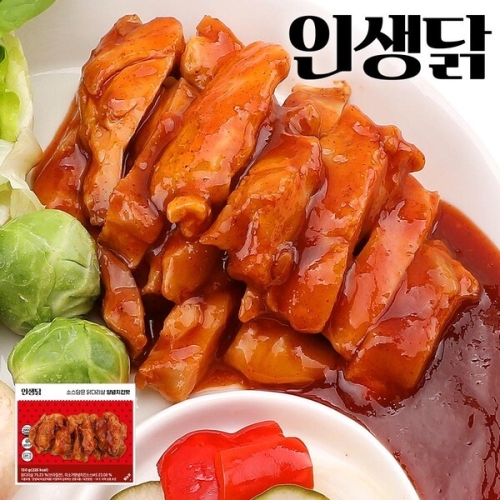 푸드원 인생닭 소스담은 닭다리살 양념치킨맛 130g