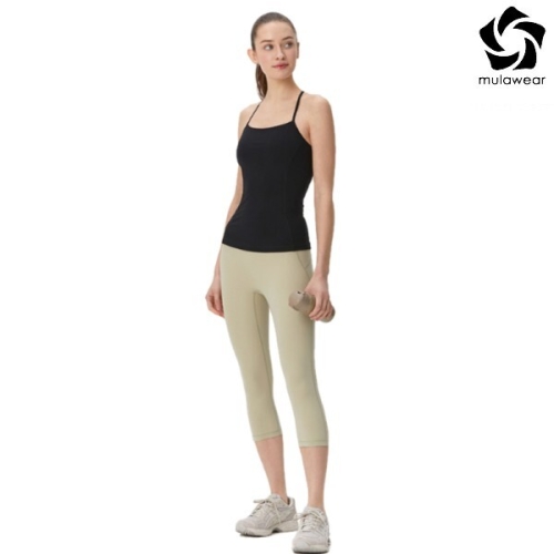 뮬라웨어 여성 컴피 업 하이라이즈 7.5부 레깅스 AWNELG313-YGY-YDP